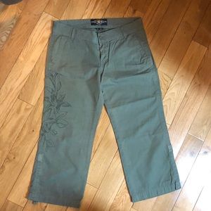 NWOT! Lucky olive green cropped pants